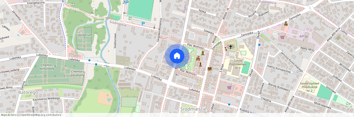 Plac Wolności, Biłgoraj, lubelskie