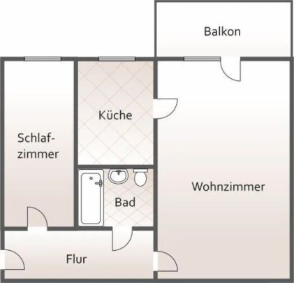 +++ 2 Raumwohnung mit Balkon +++ - Photo 1