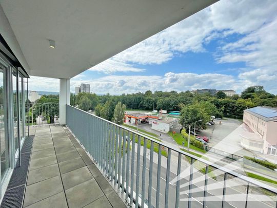 Lichtdurchflutete, große 2 Zimmer-Neubauwohnung mit großer Terrasse & Küche! - Photo 1