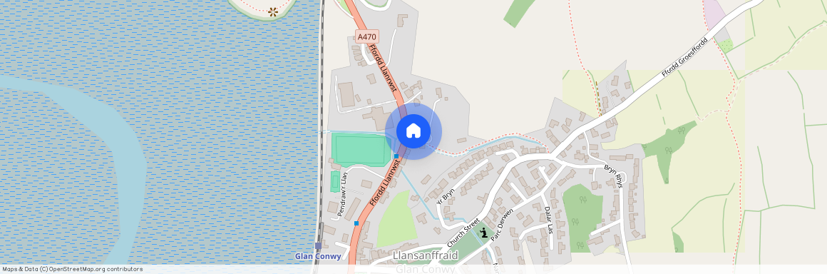 Llanrwst Road, Glan Conwy, Colwyn Bay