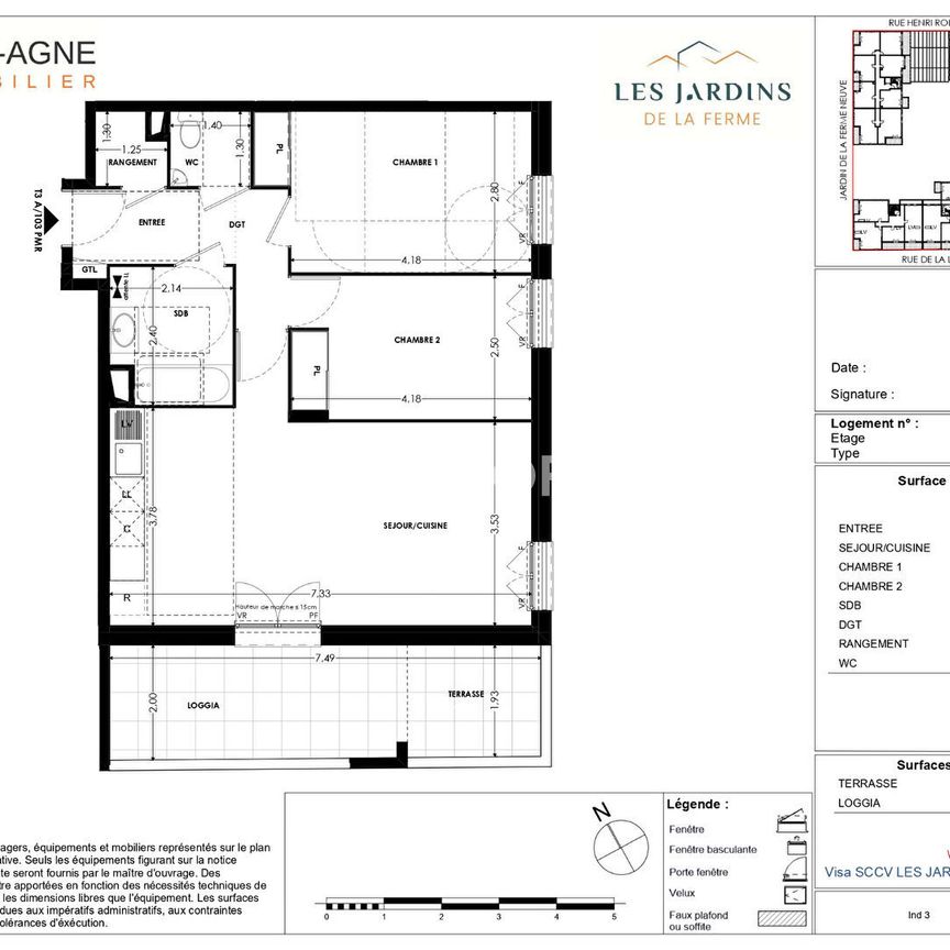 Appartement T3 GRIGNY à louer - Photo 2