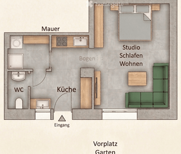 Kleine Gartenwohnung in Rüti ZH - Foto 4