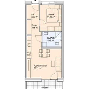 Geförderte Wohnung | helle 2- Zimmerwohnung mit Terrasse - Photo 3