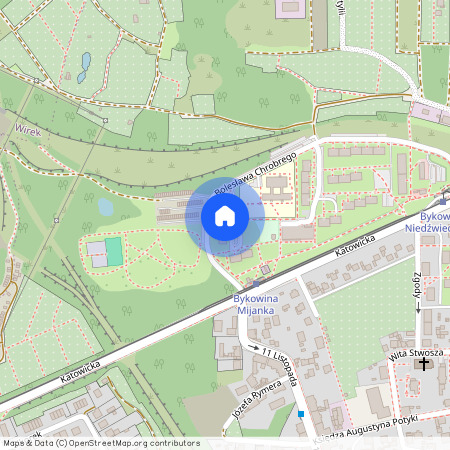 ul. Bolesława Chrobrego, Bykowina, Ruda Śląska, śląskie