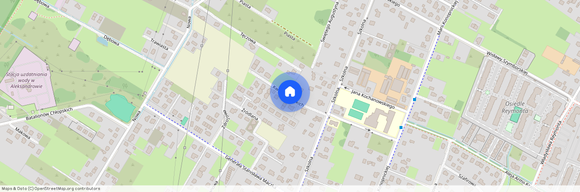 Wołomiński, (pow.), Radzymin, (gm.), Radzymin, Kwiatów, Polskich