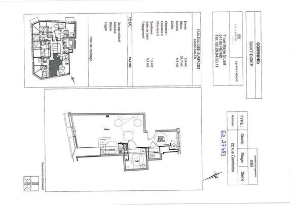 Location appartement T1 48.90m² à Saint-dizier (52100) Loyer CC * : 451.78 € Réf : ER.27483 - Photo 1