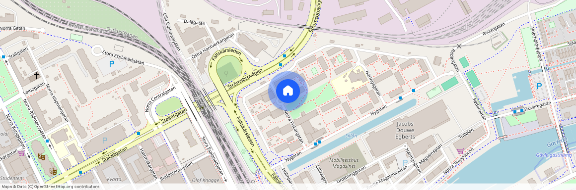 Norra Fiskargatan 8 A, Öster