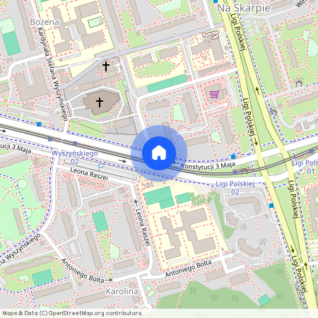 ul. Konstytucji 3 Maja, Na Skarpie, Toruń, kujawsko-pomorskie