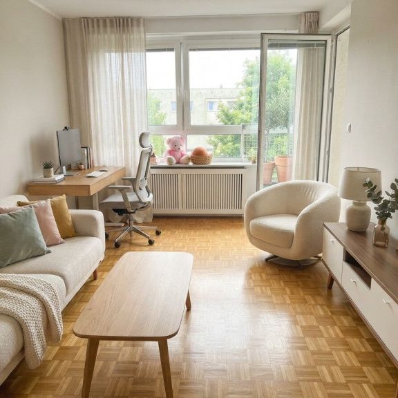 56 m² zum Wohlfühlen – 2-Zimmer-Wohnung mit Loggia im 5. Geschoß - Foto 1