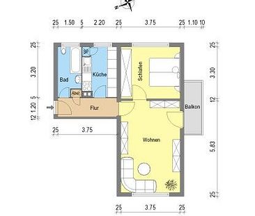 Schöne helle 2-Zimmer-Wohnung in zentraler Lage - 1,2,3 Meins! - Foto 6