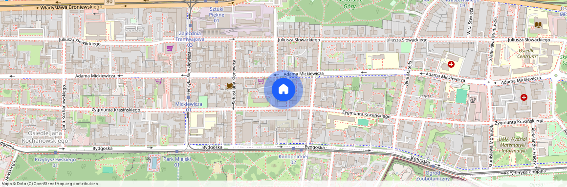 ul. Władysława Reymonta, Bydgoskie Przedmieście, Toruń, kujawsko-pomorskie