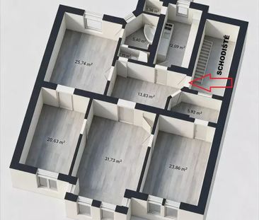 Pronájem 4+1, 142 m² v historickém domě se zahradou | Opava - Фото 3