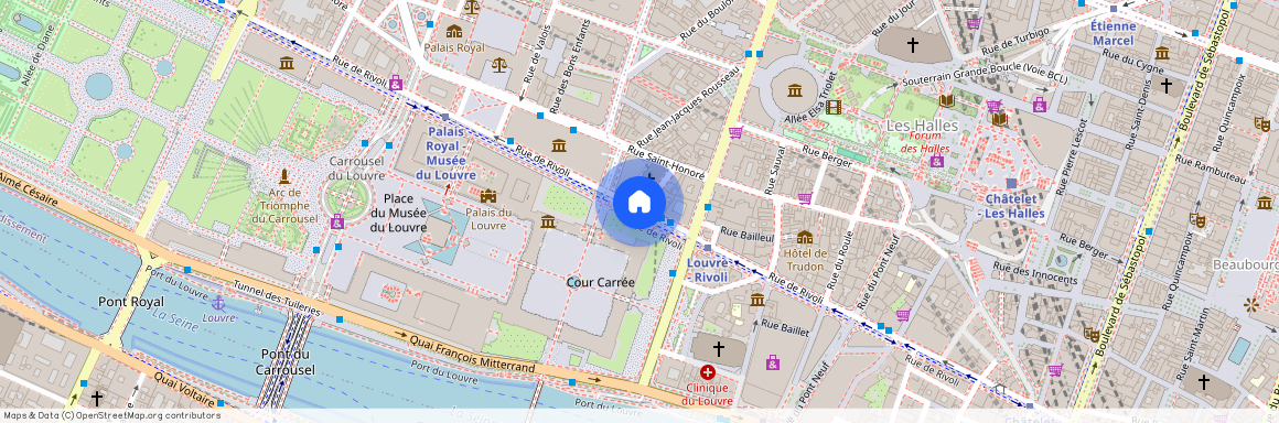 Rue de l'oratoire et Rue de Rivoli 75001 Paris (1er arrondissement)