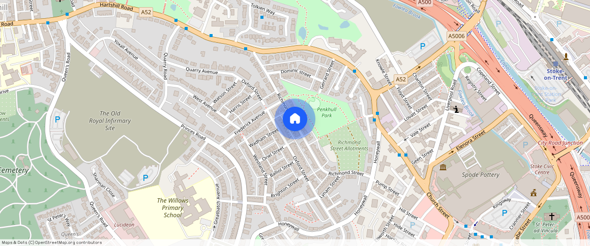 Cressage Road, Walsgrave, Richmond Street, Stoke, Oldham Avenue, Wyken, Richmond Street, StokE