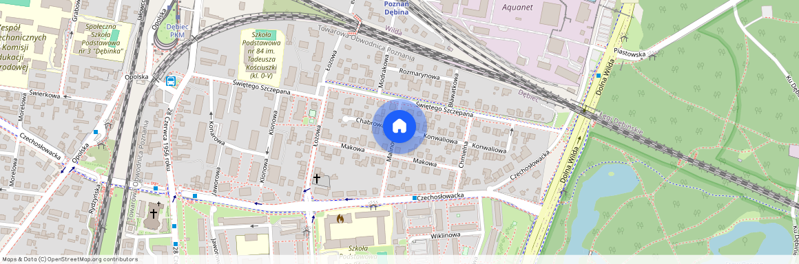 ul. Malinowa, Dębiec, Wilda, Poznań, wielkopolskie