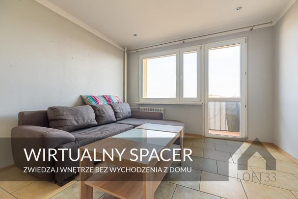 Duże, trzypokojowe mieszkanie na osiedlu Stałym w Jaworznie do wynajęcia | Spacer 3D - Photo 1