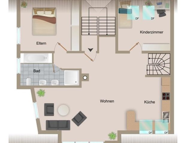 Charmante Maisonettewohnung mit Weitblick über Ehningen! - Foto 1