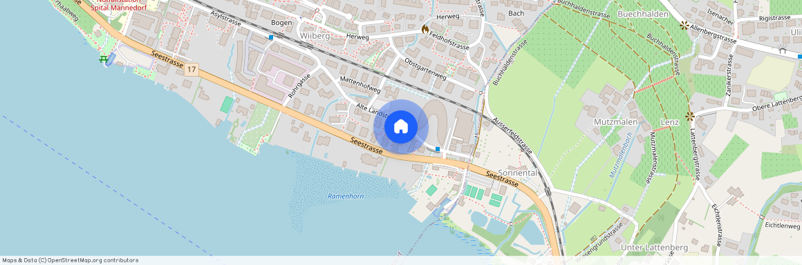 Alte Landstrasse 396, 8708 Männedorf, Lageplan