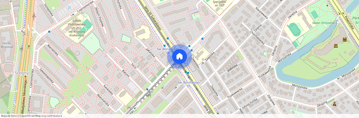 Mokotów, Sadyba, Sobieskiego/ Świętego Bonifacego, Warszawa