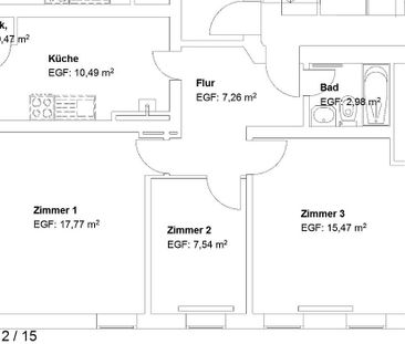 WG-geeignete 3 Zimmer Wohnung! - Foto 3