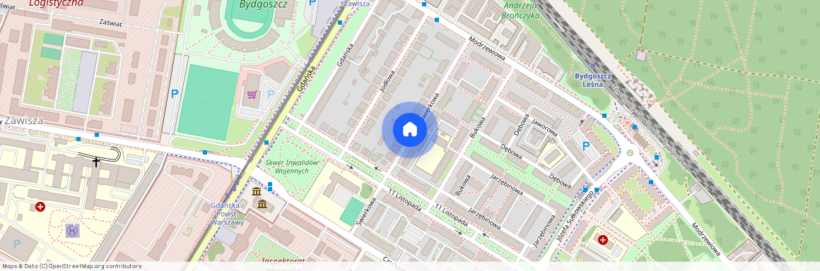 ul. Świerkowa, Leśne, Bydgoszcz, kujawsko-pomorskie