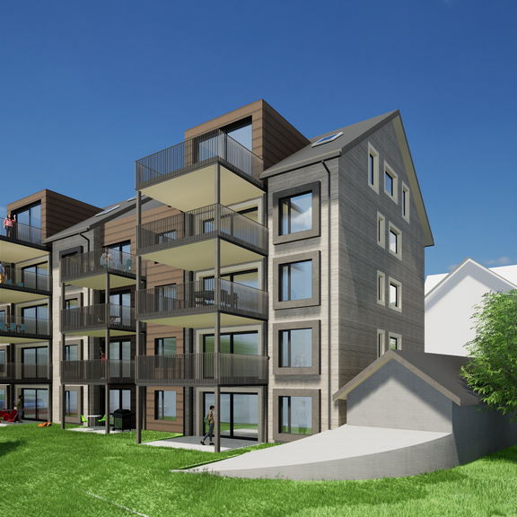 Moderne 4.5 Zimmer Neubauwohnung in Unteriberg, Alpenblick - Foto 1
