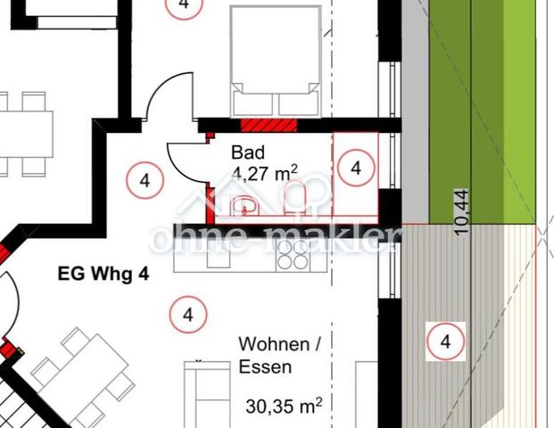 renovierte 2 Zimmer Wohnung mit EBK und Terrasse in Hohenfels - Photo 1