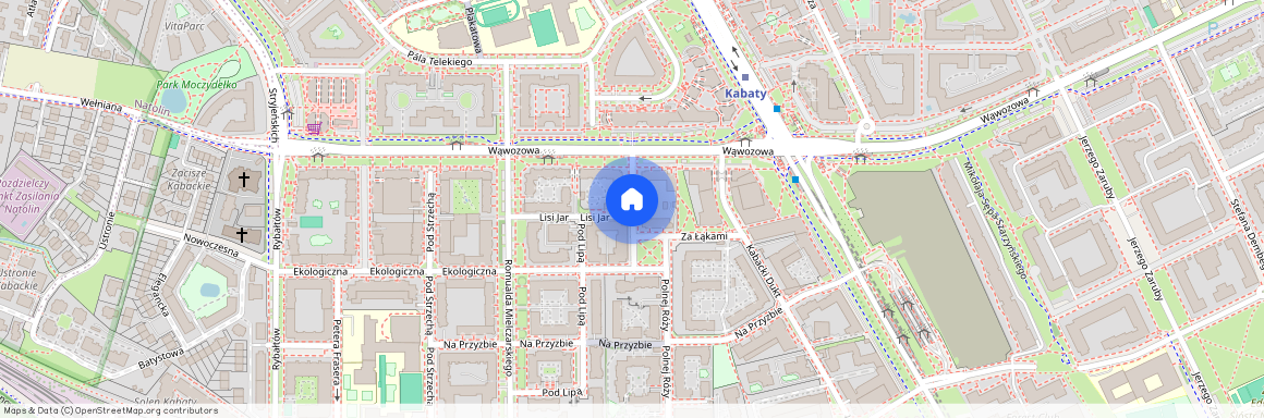 ul. Cichej Wody, Kabaty, Ursynów, Warszawa, mazowieckie