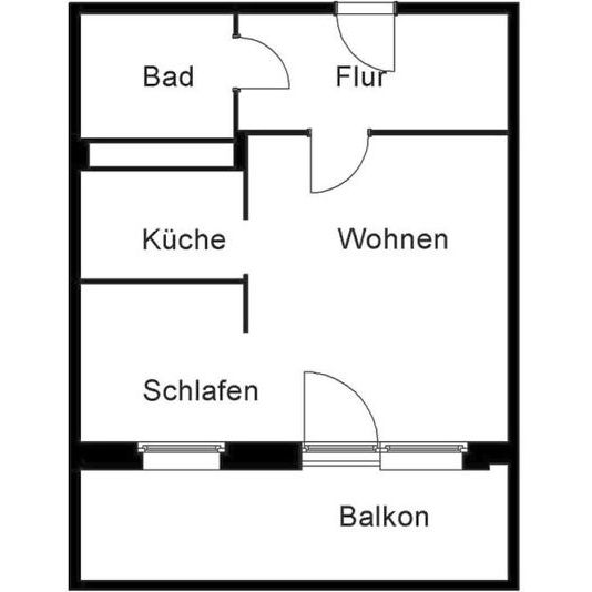 1 Raum Wohnung für Senioren mit tollem Blick über Plauen - Foto 1
