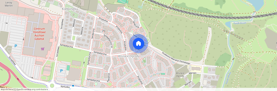 ul. Taneczna, Jasień, Gdańsk, pomorskie