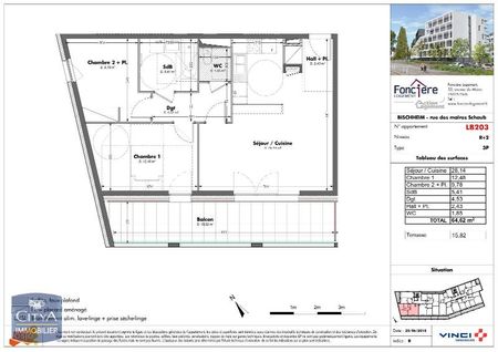 Location Appartement 3 pièces 64m² BISCHHEIM 67800 - Photo 3