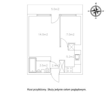 Mieszkanie 2 pokojowe | 32 m2 | Wyposażone - Фото 1