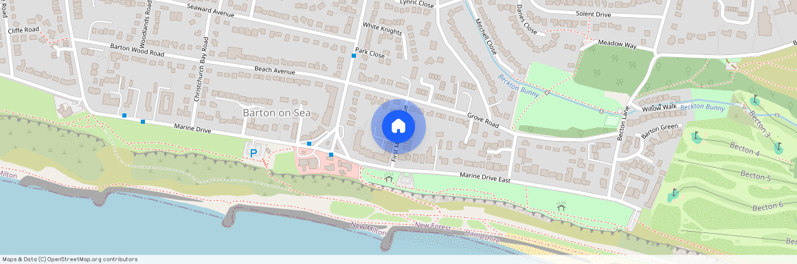 First Marine Avenue, Barton on Sea, New Milton, Hampshire, BH25