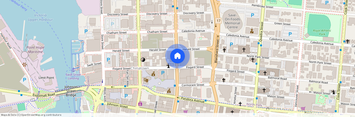 google map, Victoria, Victoria, Capital, V8W 0C1