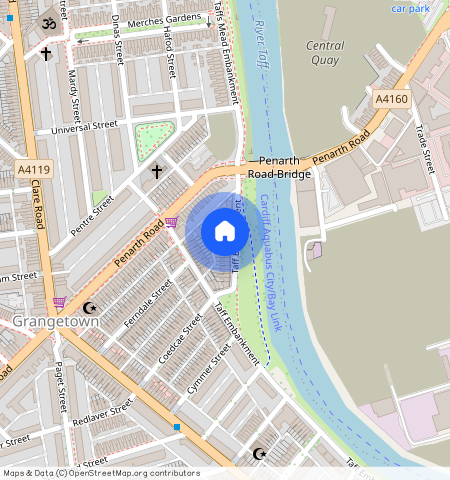 Taff Embankment, Grangetown, Cardiff, Cardiff, Grangetown