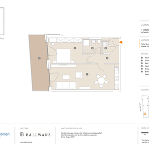 Helle und geräumige 2-Zimmer-Wohnung mit Balkon - Foto 3