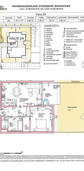 Strasshof – Charmante Gartenwohnung für Paare & Singles - Photo 1