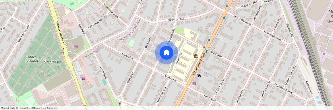 Beyrodtstr. 43, 12277 Berlin OT Marienfelde, Zur Karte