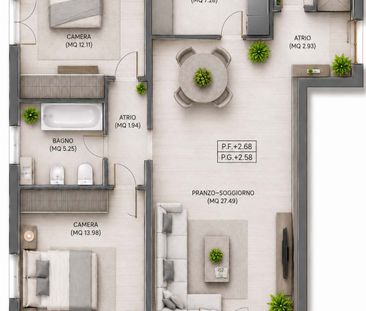 Appartamento 3.5 locali con terrazza coperta e giardino - Foto 5
