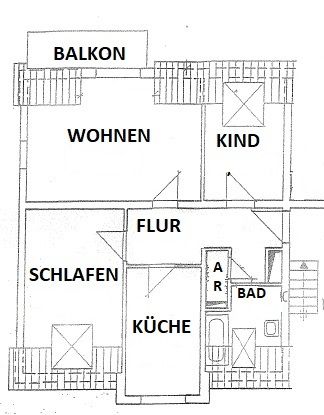 Tolle 3 Raumwohnung im Dachgeschoss ab 15.09.2024 nach Renovierung frei! - Foto 2