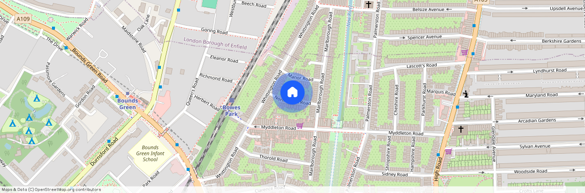 Northbrook Road, Bounds Green London, N22