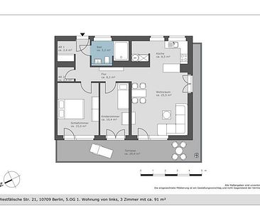 3-Zimmer-Wohnung mit großer Terrasse und Einbauküche im Neubau! - Foto 1