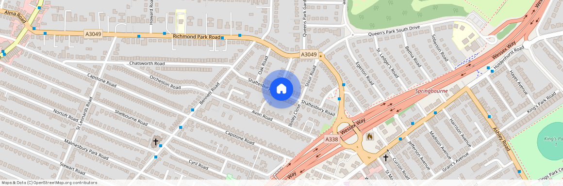 Shaftesbury Road, Charminster, Bournemouth, BH8