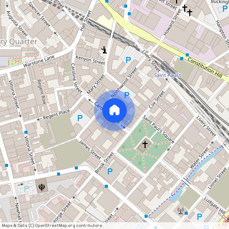 The Folium, Caroline Street, off St Pauls Square, B3