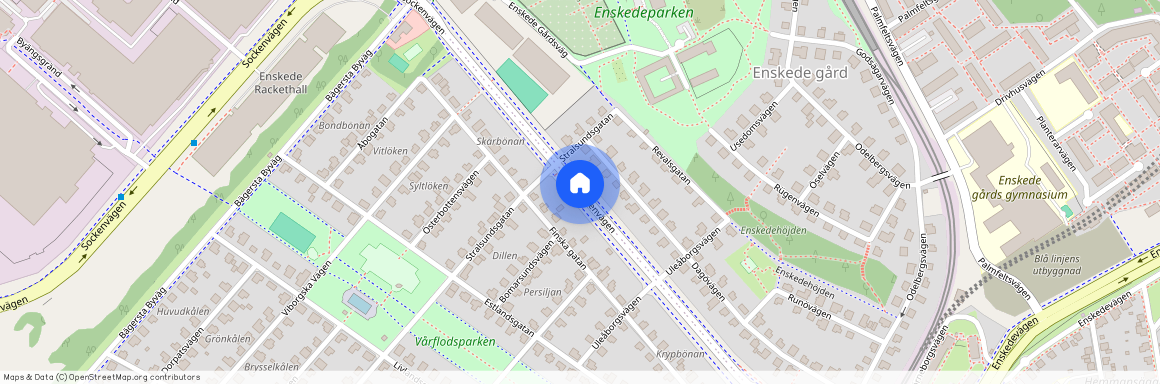 Sockenvägen, Enskede