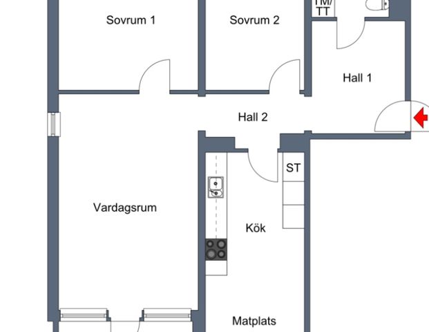 Kullerstensvägen, Jordbro - Foto 1