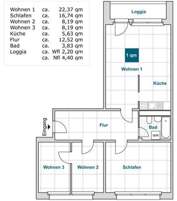 Diese Wohnung sucht neue Mieter! Termin vereinbaren! - Foto 1