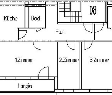 77 m² in 3 Zimmern, modernisiert - Foto 1