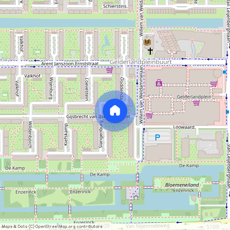 Buitenveldert-West, 1082 KE, Gijsbrecht van IJselsteinstraat, Amsterdam