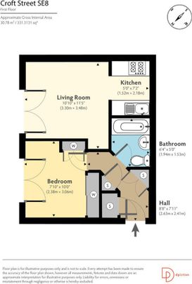 1 Bed Flat, Melville Court, SE8 - Photo 1